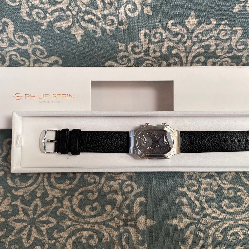 Philip Stein Swiss Signature Watch, Large - Model 200-SDG-CB - NWT